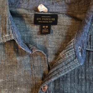 CPO Provisions Chambray Herringbone Button Down